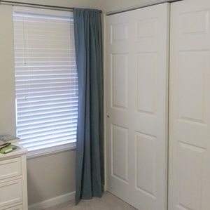 Blue Curtain Pair - 84"